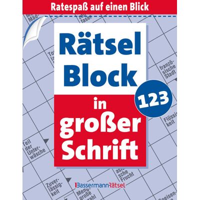 Bassermann Edition Rätselblock In Großer Schrift 123 (5 Exemplare À 299 Eur) Bassermann Edition Rätselblock In Großer Schrift 123 (5 Exemplare À 299 Eur)