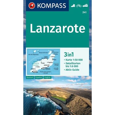 Kompass Karten GmbH Kompass Wanderkarte 241 Lanzarote 1:50.000 Kompass Karten GmbH Kompass Wanderkarte 241 Lanzarote 1:50.000