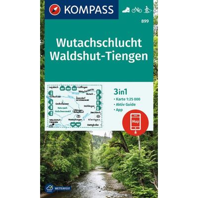 Kompass Karten GmbH Kompass Wanderkarte 899 Wutachschlucht Waldshut-Tiengen 1:25.000 Kompass Karten GmbH Kompass Wanderkarte 899 Wutachschlucht Waldshut-Tiengen 1:25.000