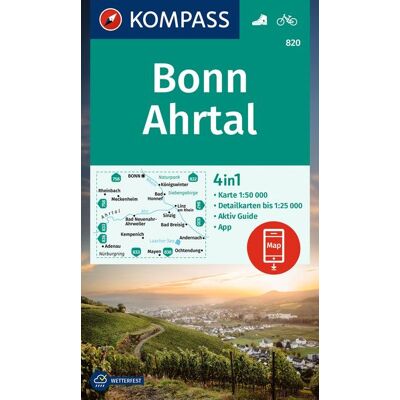 Kompass Karten GmbH Kompass Wanderkarte 820 Bonn Ahrtal 1:50.000 Kompass Karten GmbH Kompass Wanderkarte 820 Bonn Ahrtal 1:50.000