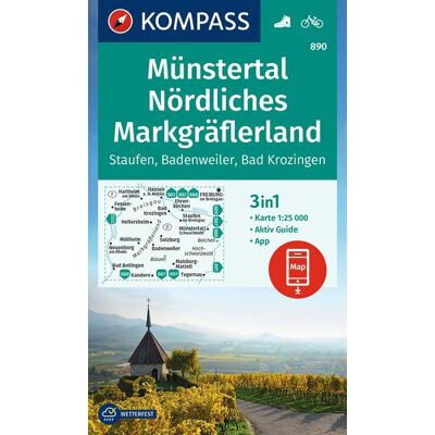 Kompass Karten GmbH Kompass Wanderkarte 890 Münstertal Nördliches Markgräflerland Staufen Badenweiler Bad Krozingen 1:25.000 Kompass Karten GmbH Kompass Wanderkarte 890 Münstertal Nördliches Markgräflerland Staufen Badenweiler Bad Krozingen 1:25.000