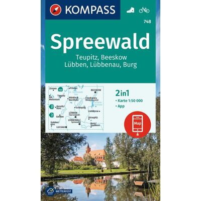 Kompass Karten GmbH Kompass Wanderkarte 748 Spreewald Teupitz Beeskow Lübben Lübbenau Burg 1:50.000 Kompass Karten GmbH Kompass Wanderkarte 748 Spreewald Teupitz Beeskow Lübben Lübbenau Burg 1:50.000
