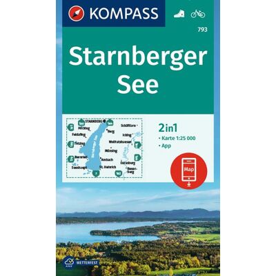 Kompass Karten GmbH Kompass Wanderkarte 793 Starnberger See 1:25.000 Kompass Karten GmbH Kompass Wanderkarte 793 Starnberger See 1:25.000