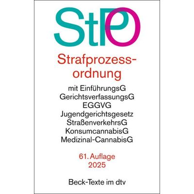 DTV Strafprozessordnung DTV Strafprozessordnung