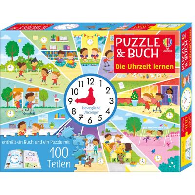 Usborne Verlag Puzzle & Buch: Die Uhrzeit Lernen Usborne Verlag Puzzle & Buch: Die Uhrzeit Lernen