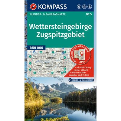 Kompass Karten GmbH Kompass Wanderkarte 5 Wettersteingebirge Zugspitzgebiet 1:50.000 Kompass Karten GmbH Kompass Wanderkarte 5 Wettersteingebirge Zugspitzgebiet 1:50.000