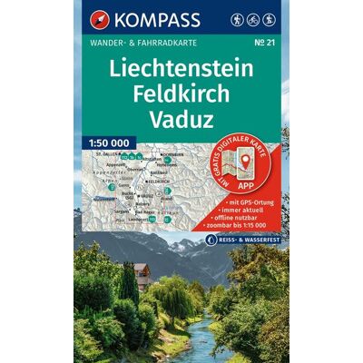 Kompass Karten GmbH Kompass Wanderkarte 21 Liechtenstein Feldkirch Vaduz 1:50.000 Kompass Karten GmbH Kompass Wanderkarte 21 Liechtenstein Feldkirch Vaduz 1:50.000