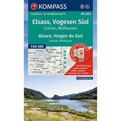 Kompass Karten GmbH Kompass Wanderkarten-Set 2222 Elsass Vogesen Süd / Alsace Vosges Du Sud Colmar Mülhausen / Mulhouse (2 Karten) 1:50.000 Kompass Karten GmbH Kompass Wanderkarten-Set 2222 Elsass Vogesen Süd / Alsace Vosges Du Sud Colmar Mülhausen / Mulhouse (2 Karten) 1:50.000
