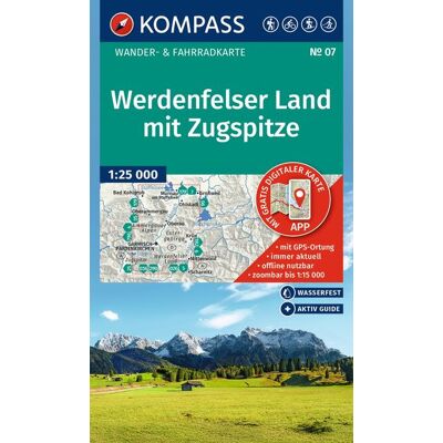Kompass Karten GmbH Kompass Wanderkarte 07 Werdenfelser Land Mit Zugspitze 1:25.000 Kompass Karten GmbH Kompass Wanderkarte 07 Werdenfelser Land Mit Zugspitze 1:25.000