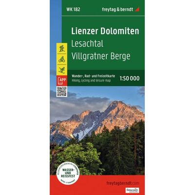 Freytag + Berndt Freytag & Berndt Wanderkarte Wk 182 Lienzer Dolomiten Lesachtal - Villgratner Berge 1:50.000 Freytag + Berndt Freytag & Berndt Wanderkarte Wk 182 Lienzer Dolomiten Lesachtal - Villgratner Berge 1:50.000