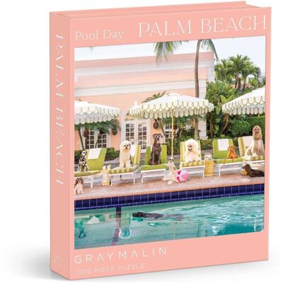Abrams & Chronicle Books Gray Malin Palm Beach 1000 Piece Book Box Puzzle Abrams & Chronicle Books Gray Malin Palm Beach 1000 Piece Book Box Puzzle