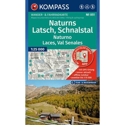 Kompass Karten GmbH Kompass Wanderkarte 051 Naturns Latsch Schnalstal / Naturno Laces Val Senales 1:25.000 Kompass Karten GmbH Kompass Wanderkarte 051 Naturns Latsch Schnalstal / Naturno Laces Val Senales 1:25.000