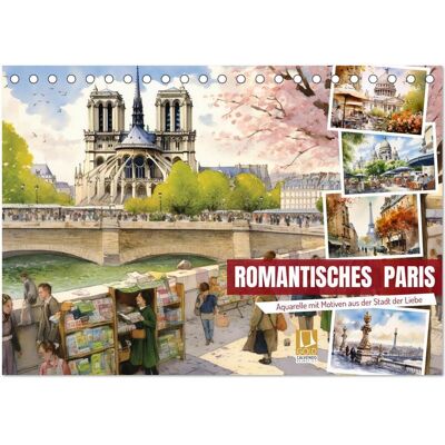 Romantisches Paris (Tischkalender 2026 Din A5 Quer) Calvendo Monatskalender Romantisches Paris (Tischkalender 2026 Din A5 Quer) Calvendo Monatskalender