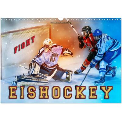 Eishockey - Fight (Wandkalender 2026 Din A3 Quer) Calvendo Monatskalender Eishockey - Fight (Wandkalender 2026 Din A3 Quer) Calvendo Monatskalender