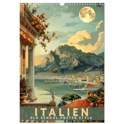 Italien - Old School Poster Style (Wandkalender 2026 Din A3 Hoch) Calvendo Monatskalender Italien - Old School Poster Style (Wandkalender 2026 Din A3 Hoch) Calvendo Monatskalender