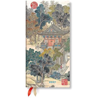 2027 Golden Age Of Prosperity Slim Horizontal Hardcover 12-Month Weekly Planner 160pg 100gsm By Paperblanks (An Era In Jinling) 2027 Golden Age Of Prosperity Slim Horizontal Hardcover 12-Month Weekly Planner 160pg 100gsm By Paperblanks (An Era In Jinling)