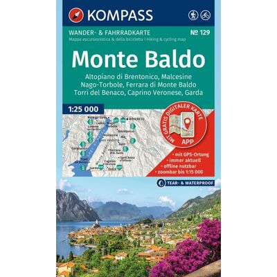 Kompass Karten GmbH Kompass Wanderkarte 129 Monte Baldo Malcesine Nago-Torbole Garda 1:25.000 Kompass Karten GmbH Kompass Wanderkarte 129 Monte Baldo Malcesine Nago-Torbole Garda 1:25.000
