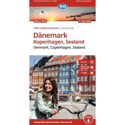 Kompass Karten GmbH Bva Adfc Radtourenkarte Dänemark Kopenhagen Seeland/denmark Copenhagen Zealand 1:150.000 Kompass Karten GmbH Bva Adfc Radtourenkarte Dänemark Kopenhagen Seeland/denmark Copenhagen Zealand 1:150.000