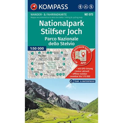 Kompass Karten GmbH Kompass Wanderkarte 072 Nationalpark Stilfser Joch / Parco Nazionale Dello Stelvio 1:50.000 Kompass Karten GmbH Kompass Wanderkarte 072 Nationalpark Stilfser Joch / Parco Nazionale Dello Stelvio 1:50.000
