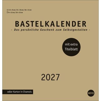 Heye Premium-Bastelkalender Gold Mittel 2027 Heye Premium-Bastelkalender Gold Mittel 2027
