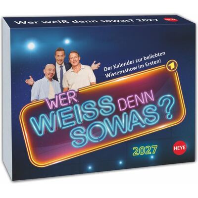 Heye Wer Weiß Denn Sowas? Tagesabreißkalender 2027 Heye Wer Weiß Denn Sowas? Tagesabreißkalender 2027