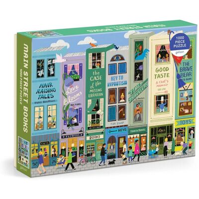 Abrams & Chronicle Books Main Street Books 1000 Piece Puzzle Abrams & Chronicle Books Main Street Books 1000 Piece Puzzle