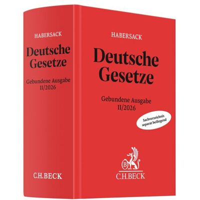 C.H. Beck Deutsche Gesetze Gebundene Ausgabe Ii/2026 C.H. Beck Deutsche Gesetze Gebundene Ausgabe Ii/2026