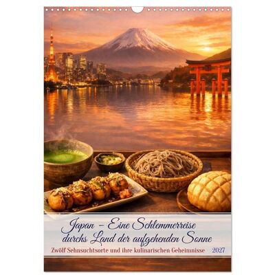 Japan - Eine Schlemmerreise Durchs Land Der Aufgehenden Sonne (Wandkalender 2027 Din A3 Hoch) Calvendo Monatskalender Japan - Eine Schlemmerreise Durchs Land Der Aufgehenden Sonne (Wandkalender 2027 Din A3 Hoch) Calvendo Monatskalender