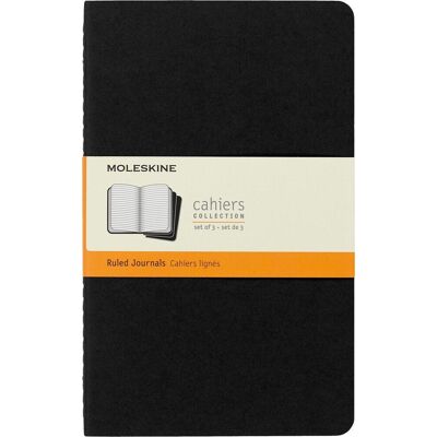 Moleskine Germany GmbH Moleskine Cahier Large Liniert Schwarz Din A5. 3er Pack Moleskine Germany GmbH Moleskine Cahier Large Liniert Schwarz Din A5. 3er Pack