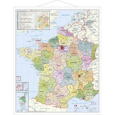 Stiefel Departement Frankreich Plano-Karte Stiefel Departement Frankreich Plano-Karte