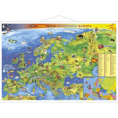 Stiefel Kindereuropakarte. Wandkarte Stiefel Kindereuropakarte. Wandkarte