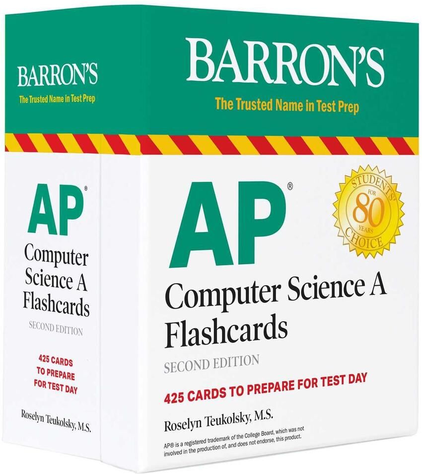 Barrons Educational Services Ap Computer Science A Flashcards: 425 Cards To Prepare For Test Day