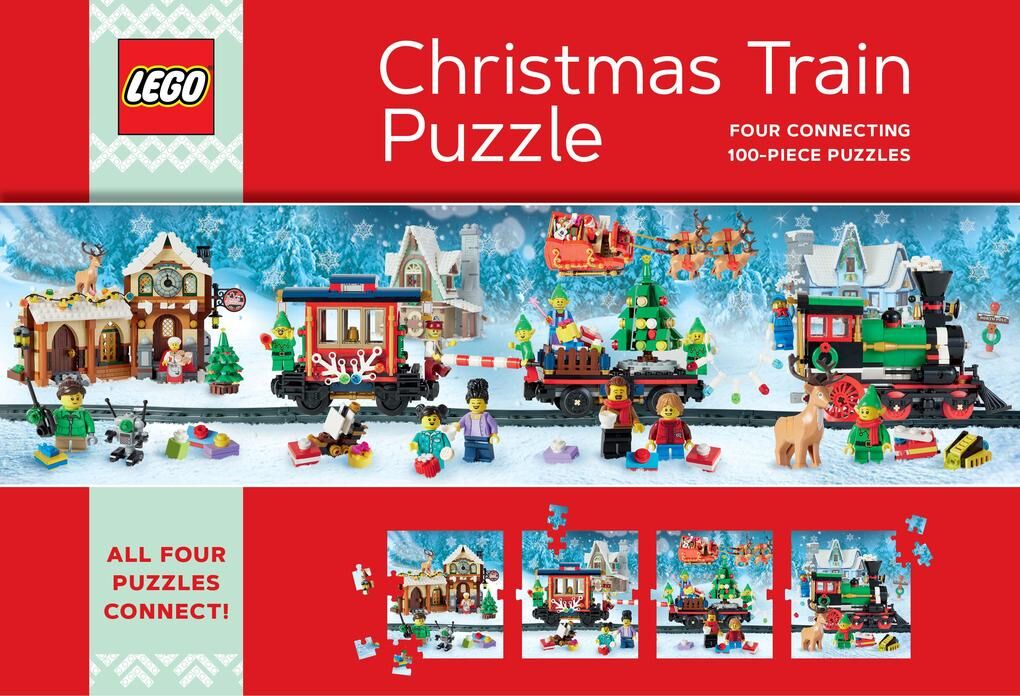 Chronicle Books Lego Christmas Train Puzzle