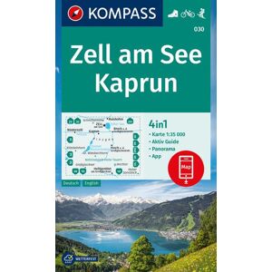 Kompass Karten GmbH Kompass Wanderkarte 030 Zell Am See Kaprun 1:35.000