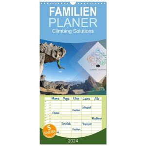 Familienplaner 2024 - Climbing Solutions - Bergsport Weltweit Mit 5 Spalten (Wandkalender 21 X 45 Cm) Calvendo