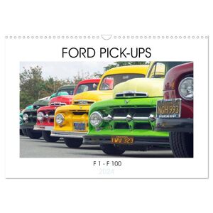 Calvendo Verlag Ford Pick-Ups F 1 - F 100 (Wandkalender 2024 Din A3 Quer) Calvendo Monatskalender