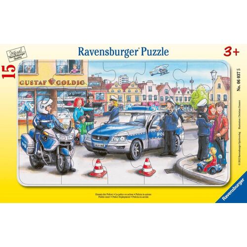 Ravensburger Spieleverlag Einsatz Der Polizei. Rahmenpuzzle 15 Teile