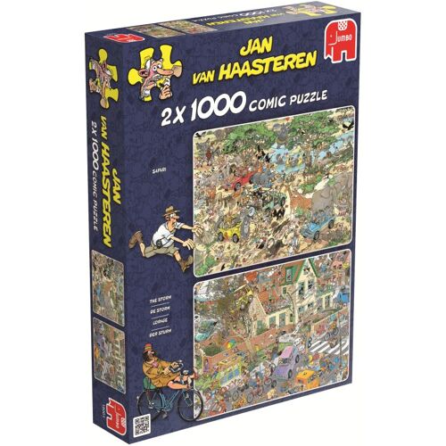 Jumbo Spiele GmbH Der Sturm & Die Safari. Puzzle 2 X 1000 Teile