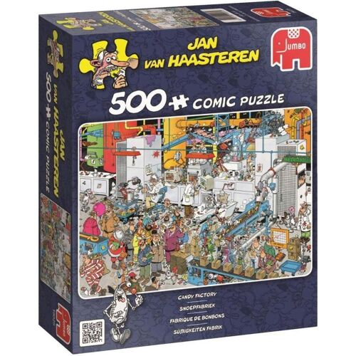 Jumbo Spiele GmbH Jan Van Haasteren - Süßigkeitenfabrik - Puzzle 500 Teile