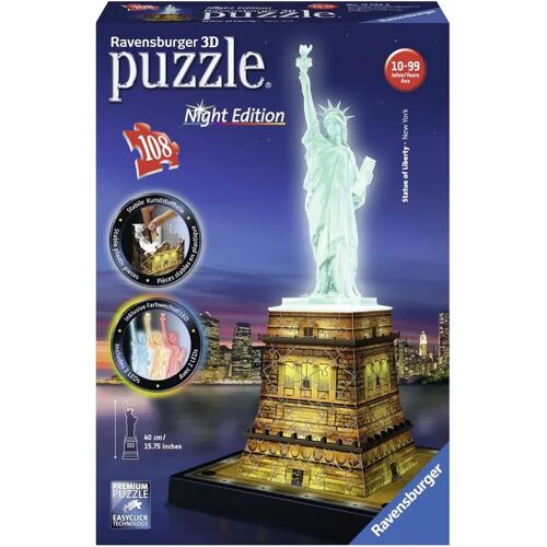 Ravensburger - Freiheitsstatue Bei Nacht 108 Teile