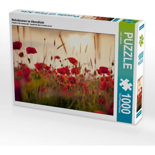 Calvendo Puzzle Mohnblumen Im Abendlicht (Puzzle)