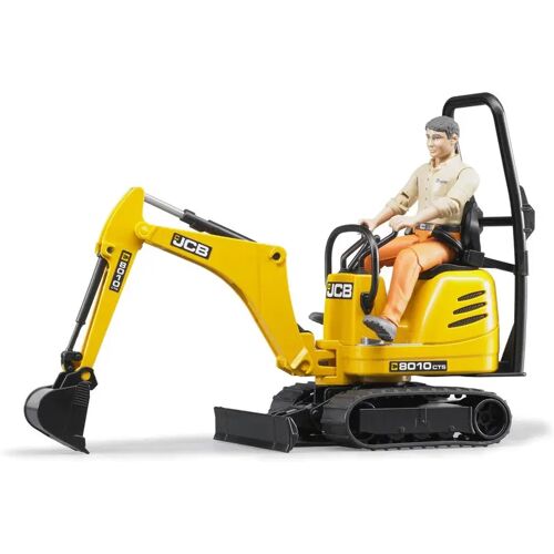 Bruder - Jcb Mikrobagger 8010 Cts Und Bauarbeiter