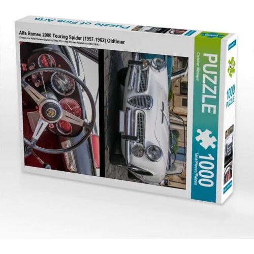 Calvendo Puzzle Alfa Romeo 2000 Touring Spider (1957-1962) Oldtimer 1000 Teile Lege-Größe 48 X 64 Cm