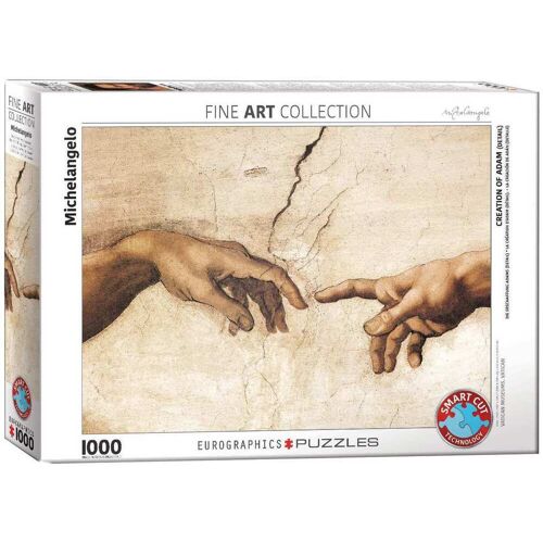 Eurographics 6000-2016 - Die Erschaffung Adams (Detail) Von Michelangelo  Puzzle 1.000 Teile