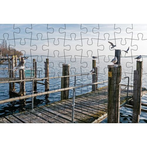 Gmeiner-Verlag Puzzle-Postkarte Bodensee 1