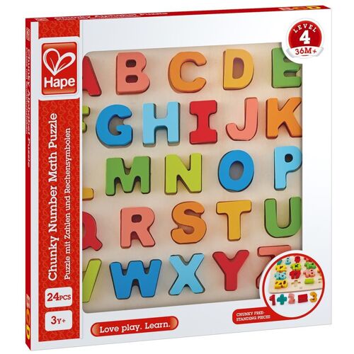 Toynamics Hape - Puzzle Mit Großbuchstaben 27 Teile