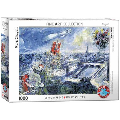 Eurographics 6000-0850 - Ansicht Von Paris Von Marc Chagall  Puzzle 1.000 Teile