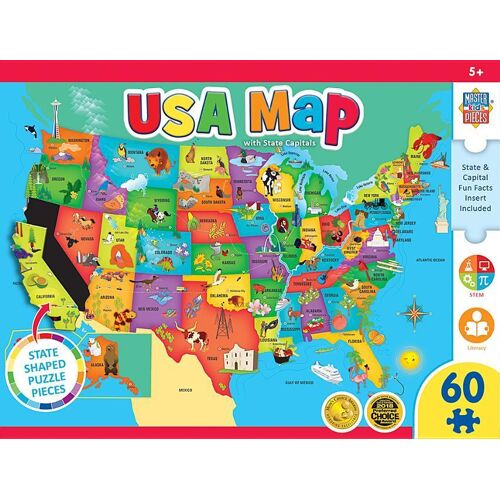 MASTERPIECES PUZZLES Usa Map Puzzle