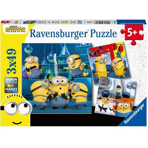 Ravensburger Spieleverlag Ravensburger Kinderpuzzle - 05082 Witzige Minions - Puzzle Für Kinder Ab 5 Jahren Mit 3x49 Teilen