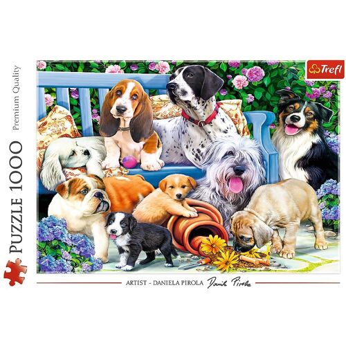 Trefl - Puzzle - Hunde Im Garten 1000 Teile